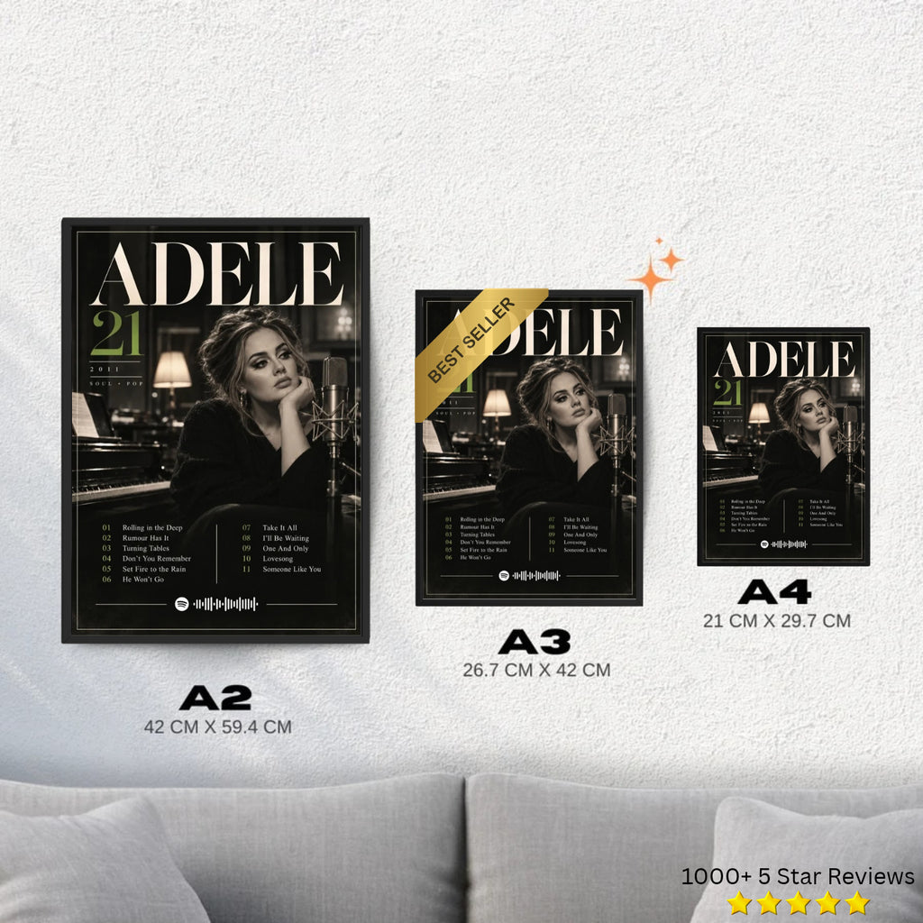 21 - Adele Inspired Album Poster