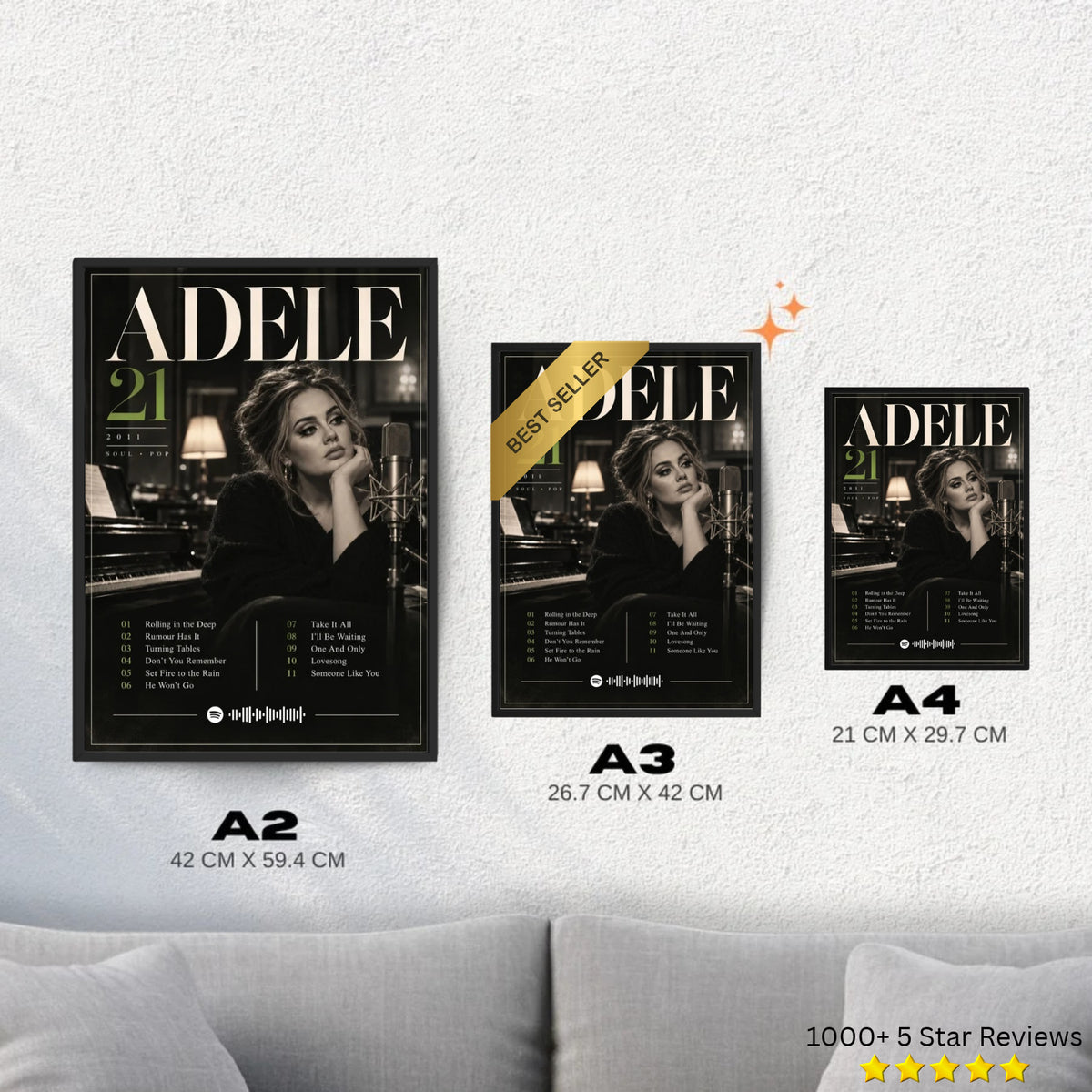 21 - Adele Inspired Album Poster