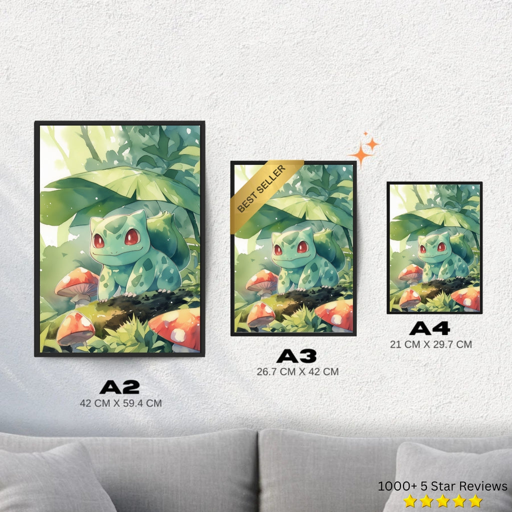 Bulbasaur - Pokemon Inspired Album Poster