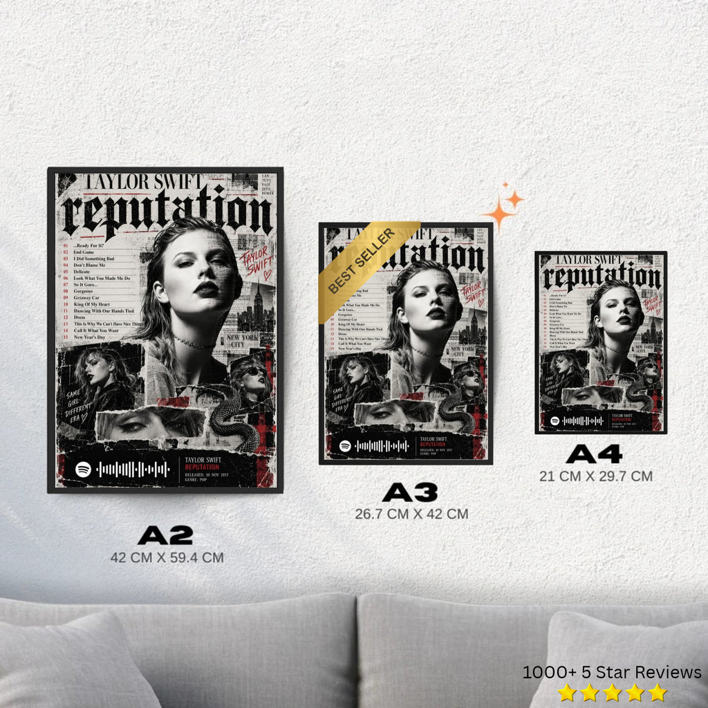 reputation - Taylor Swift Inspired Album Poster