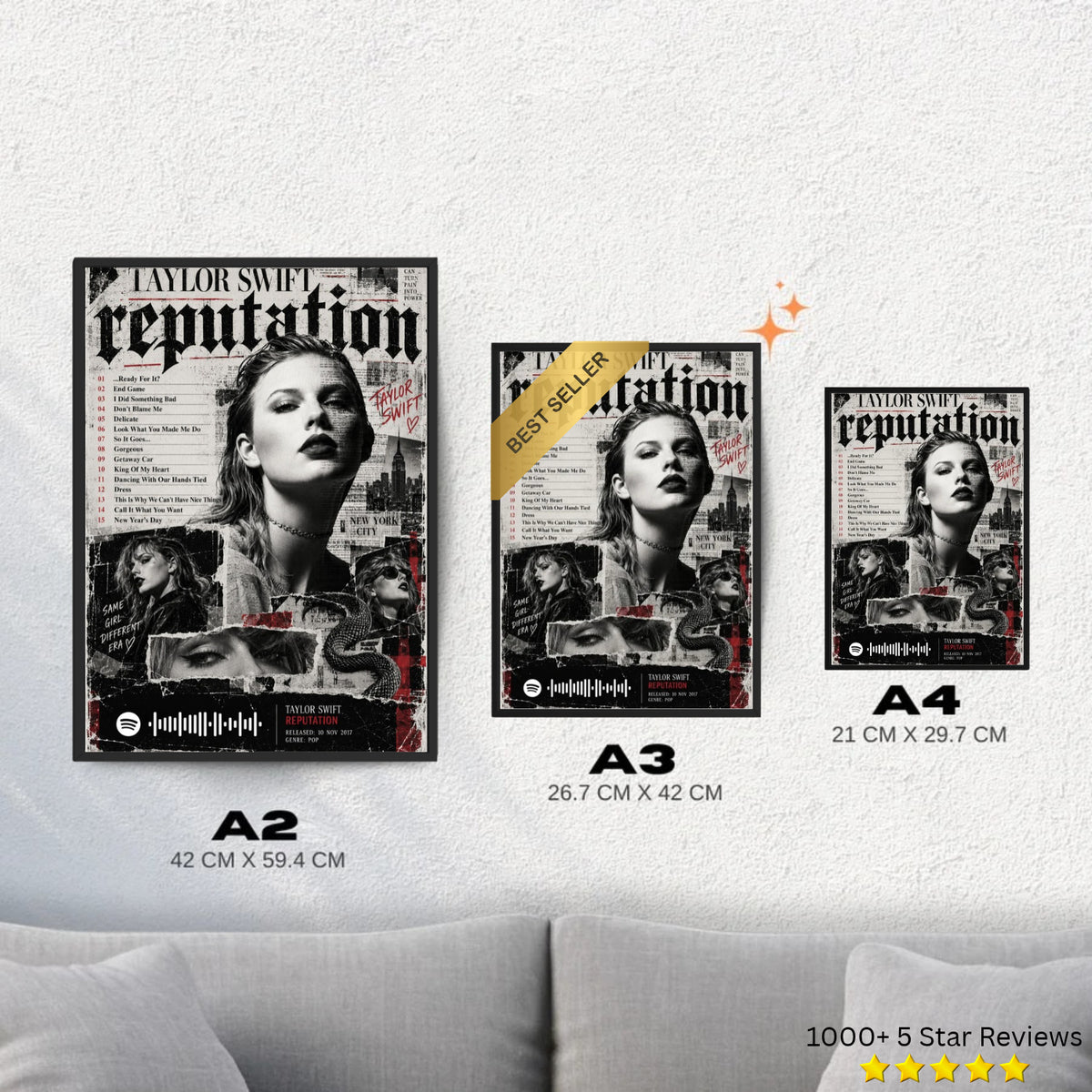 reputation - Taylor Swift Inspired Album Poster