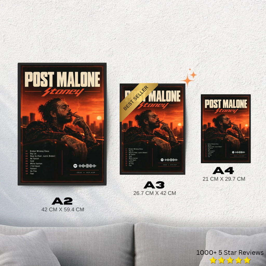 Stoney - Post Malone Inspired Album Poster
