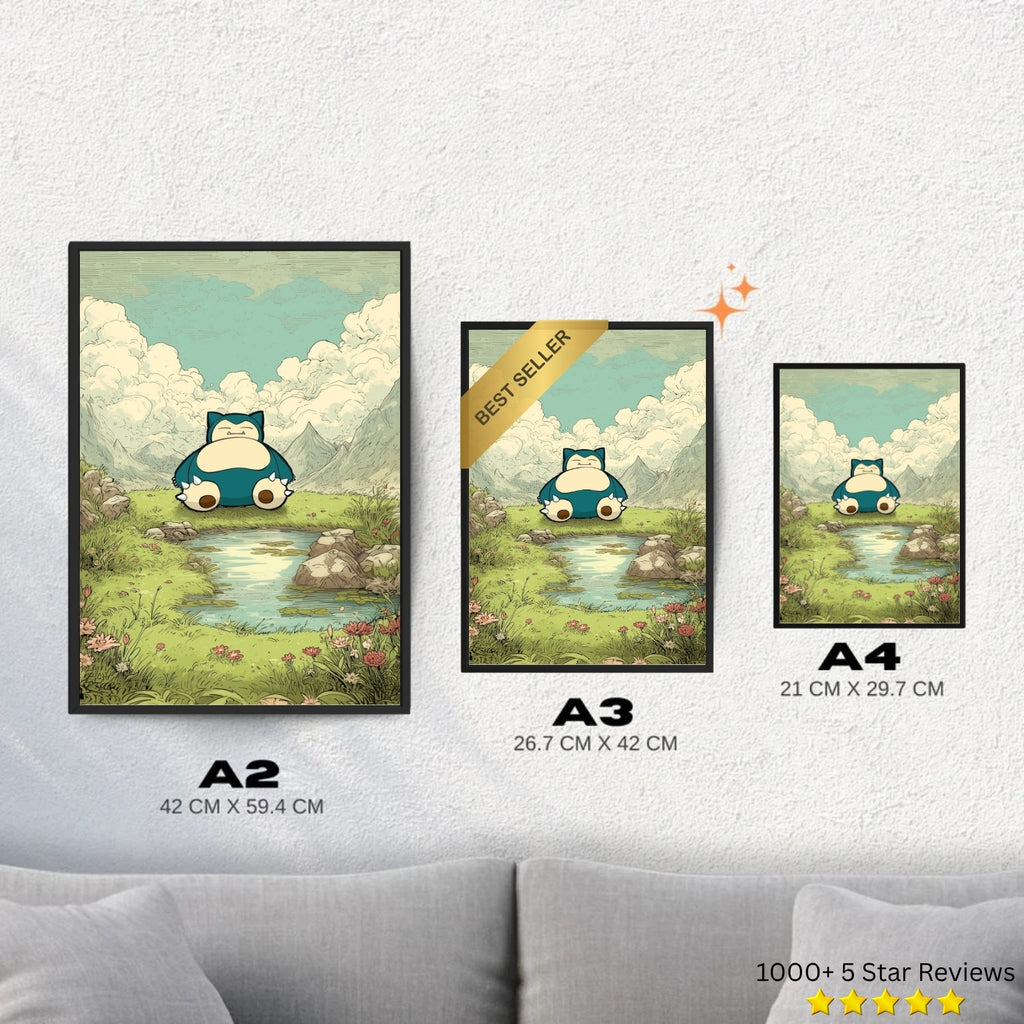 Snorlax - Pokemon Inspired Album Poster