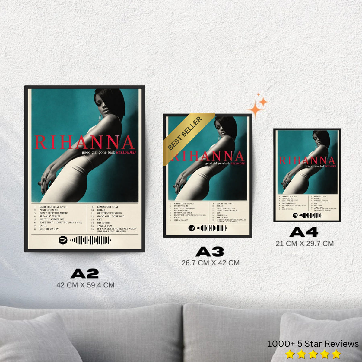 Good Girl Gone Bad - Rihanna Inspired Album Poster