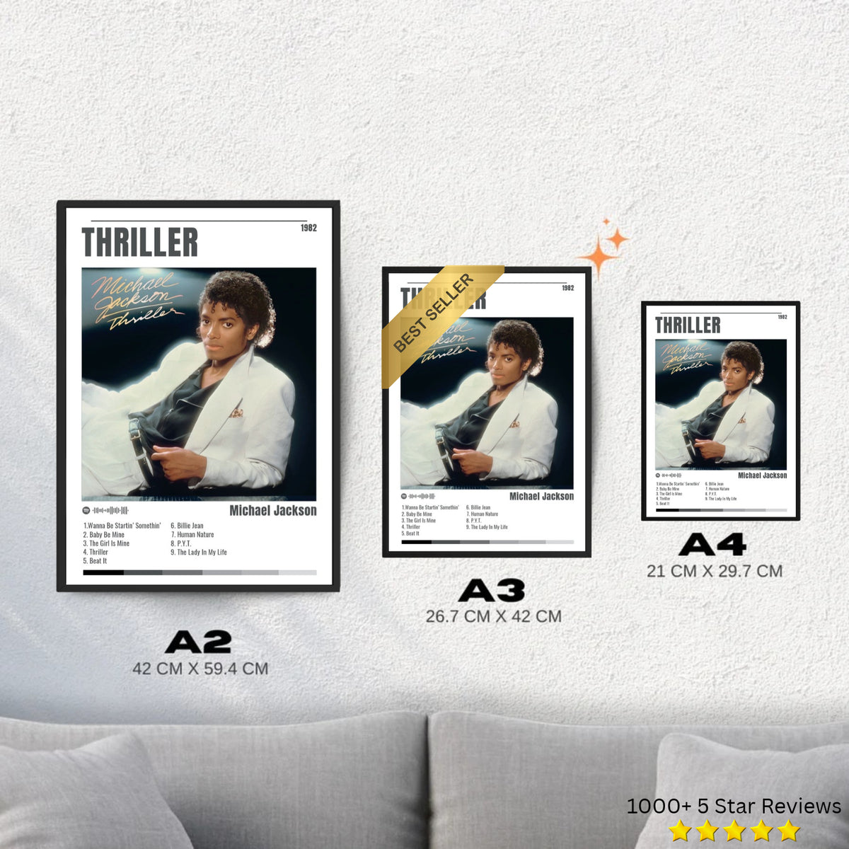 Thriller - Michael Jackson Inspired Album Poster