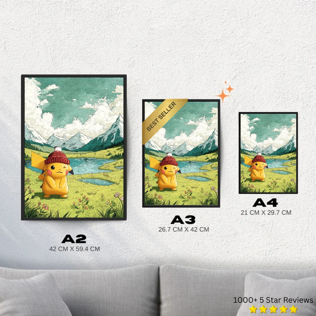Pikachu - Pokemon Inspired Album Poster
