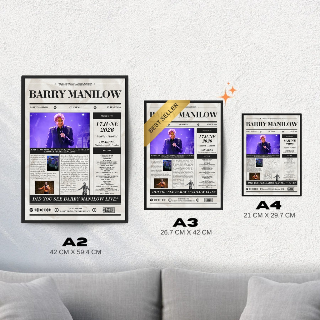 YUNGBLUD - Póster de concierto personalizado estilo periódico
