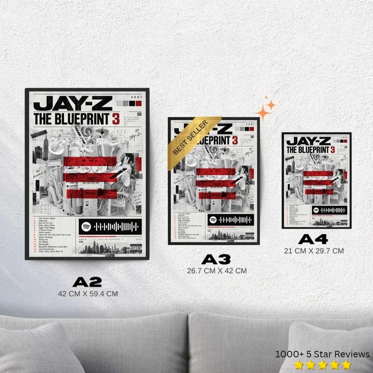The Blueprint - Jay-Z Inspired Album Poster
