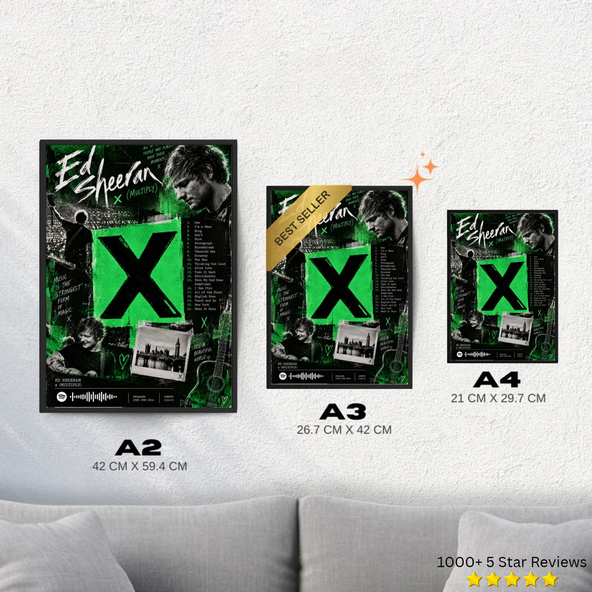 × - Ed Sheeran Inspired Album Poster