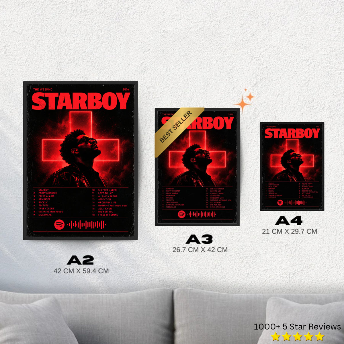 Starboy - The Weeknd Inspired Album Poster