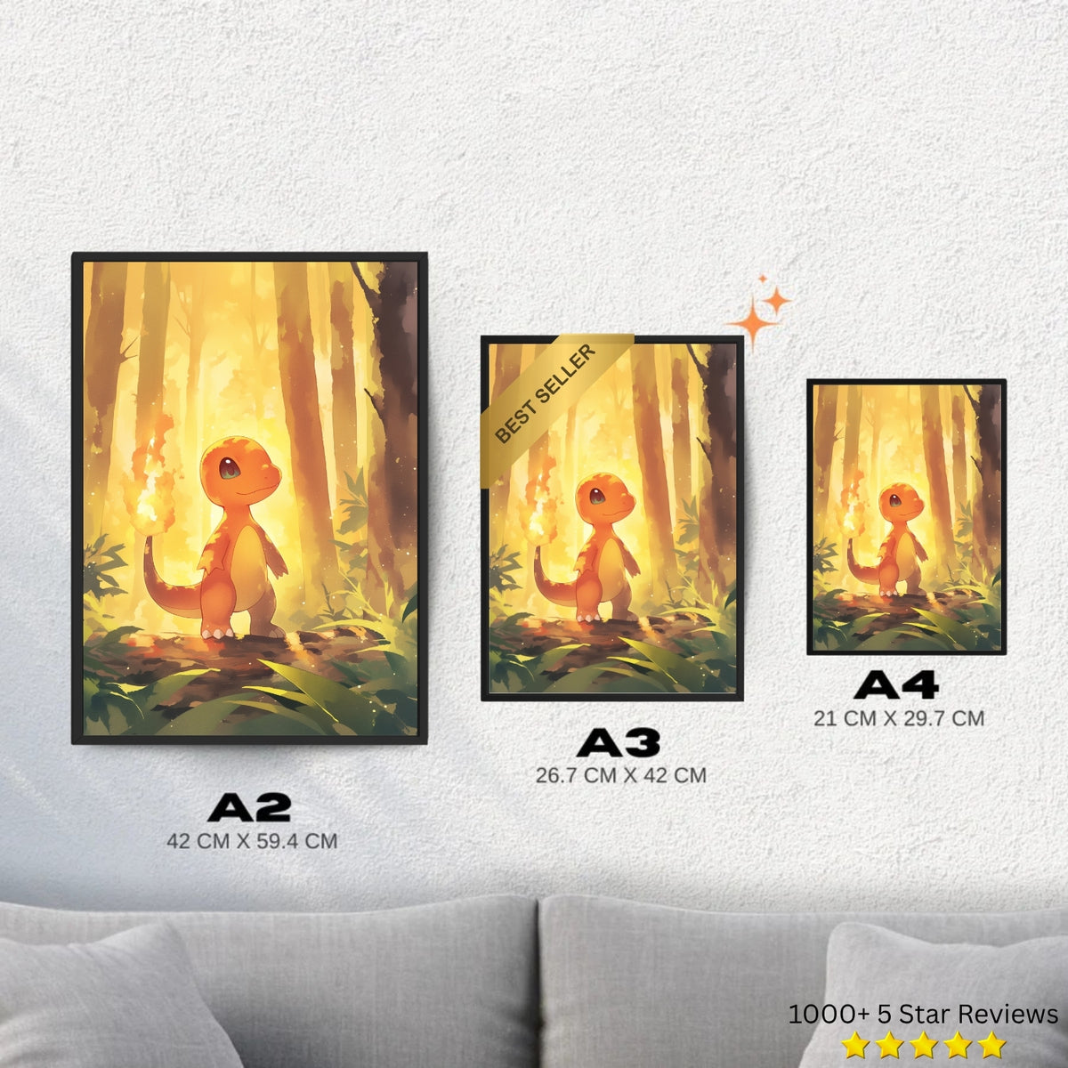 Charmander - Pokemon Inspired Album Poster