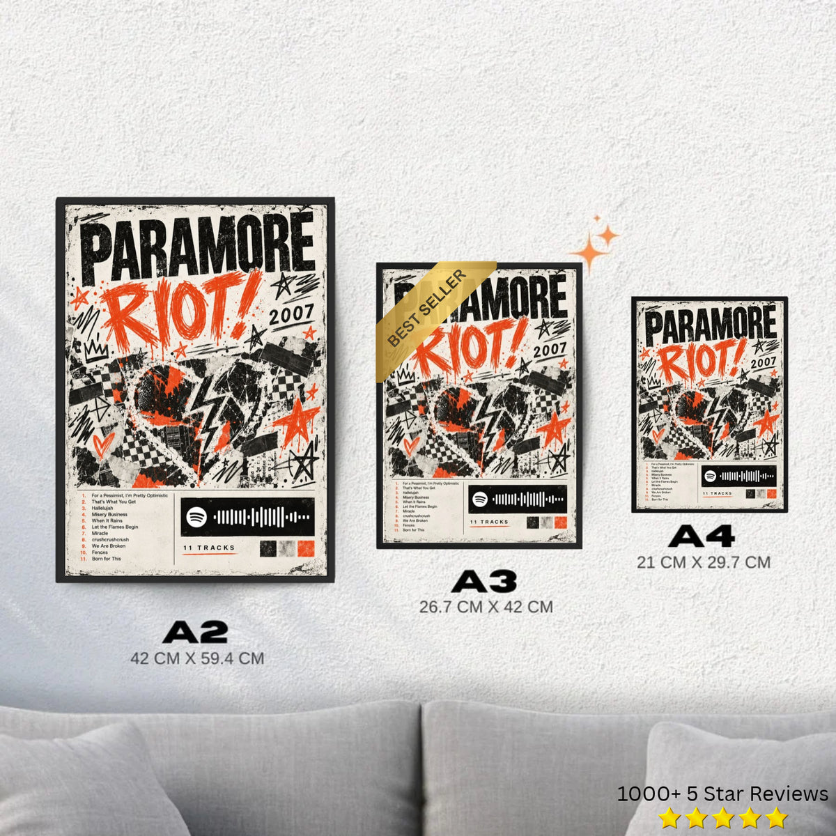 Riot! - Paramore Inspired Album Poster