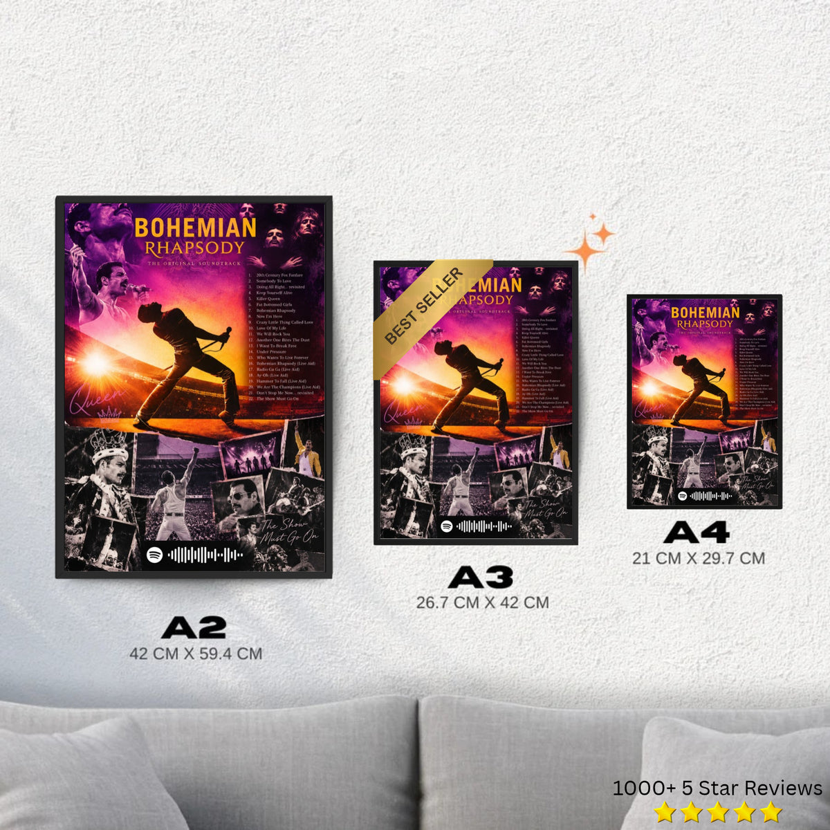 Bohemian Rhapsody - Queen Inspired Album Poster