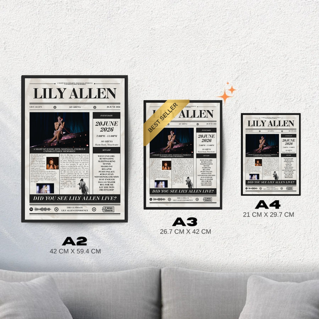 YUNGBLUD – Personalisiertes Konzertposter im Zeitungsstil
