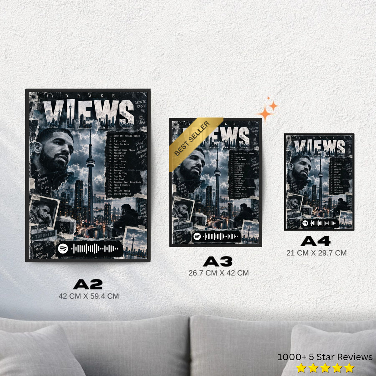 Views - Drake Inspired Album Poster