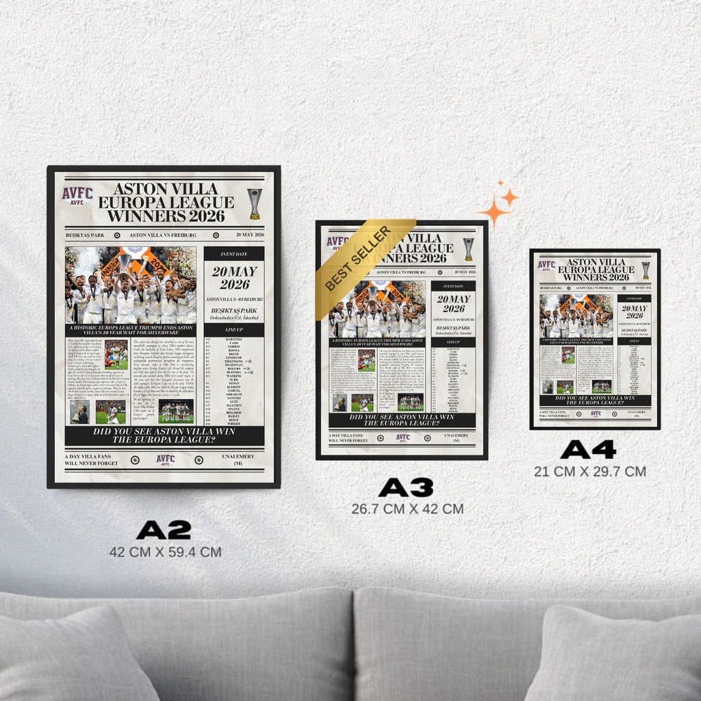 Hull City Play Off Winners 2026 - Newspaper Poster