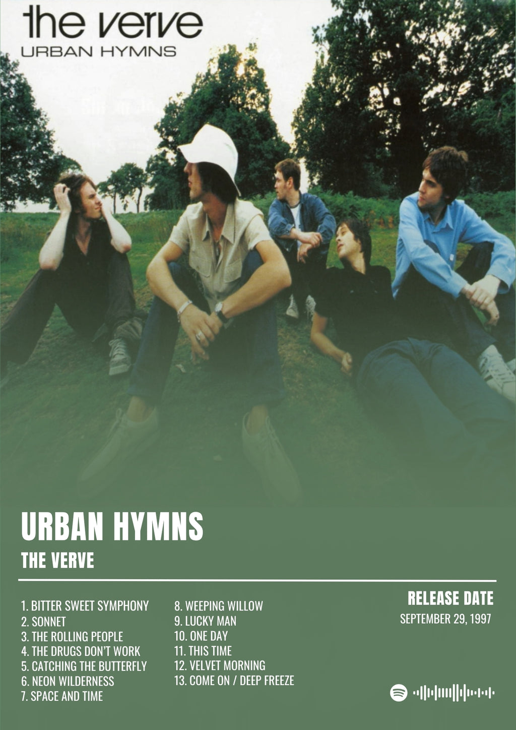 Urban Hymns - The Verve Inspired Album Poster