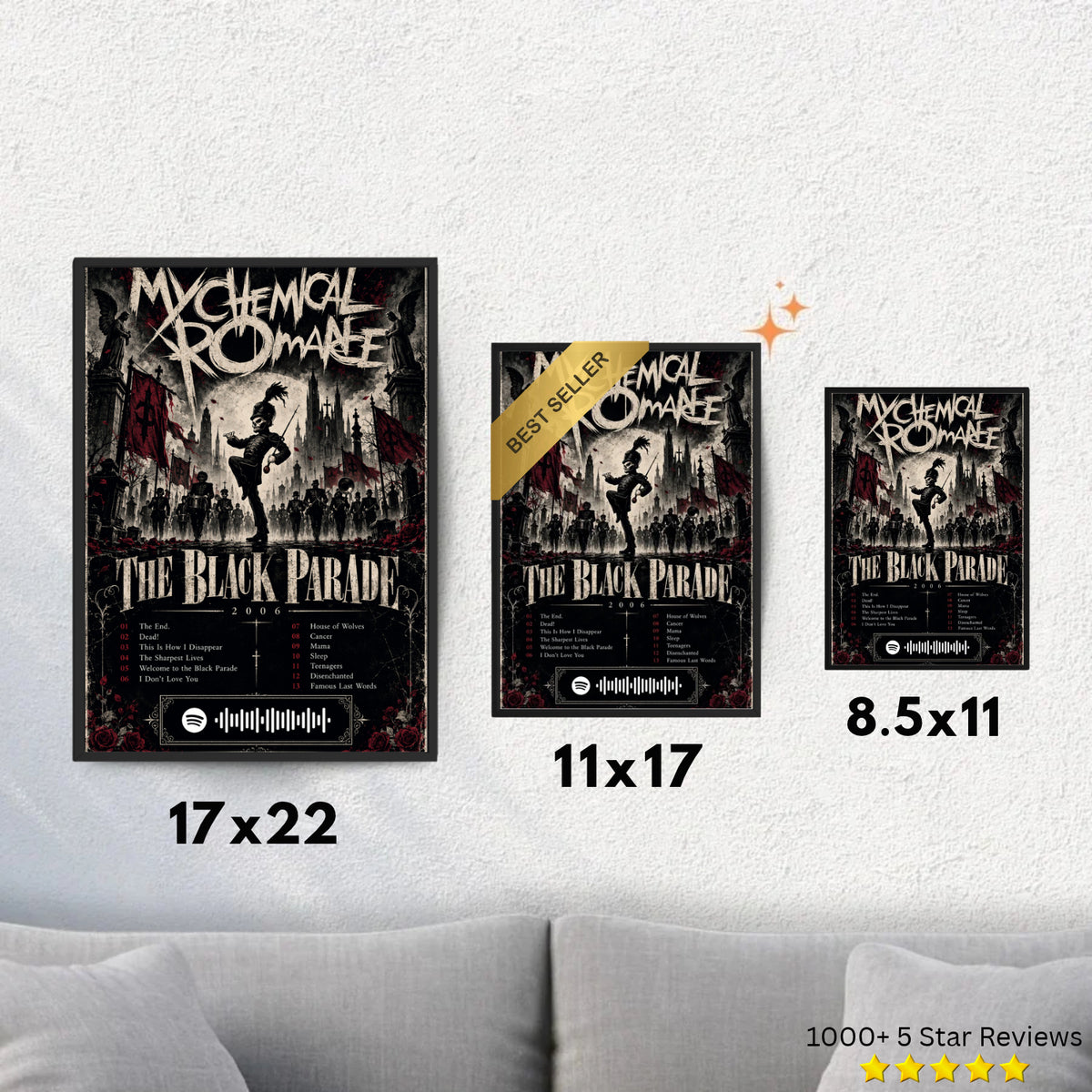 The Black Parade - My Chemical Romance Inspired Album Poster - USA