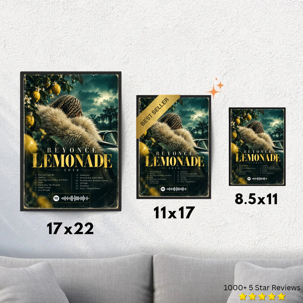 Lemonade - Beyoncé Inspired Album Poster - USA
