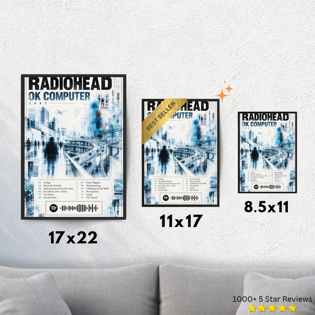 OK Computer - Radiohead Inspired Album Poster - USA