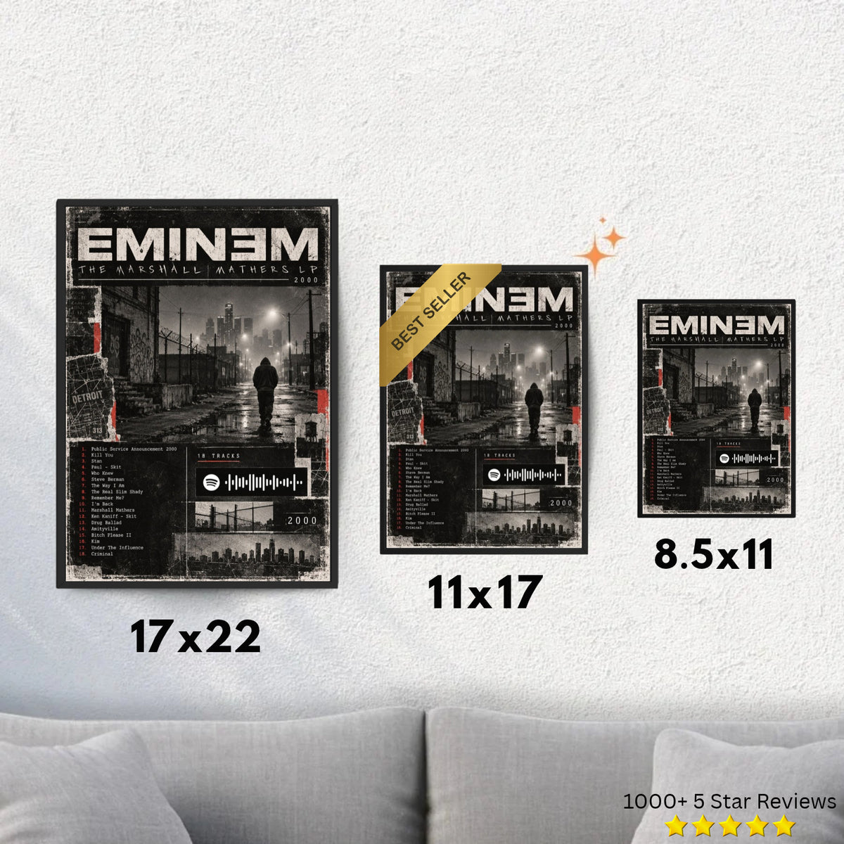 The Marshall Mathers LP - Eminem Inspired Album Poster - USA