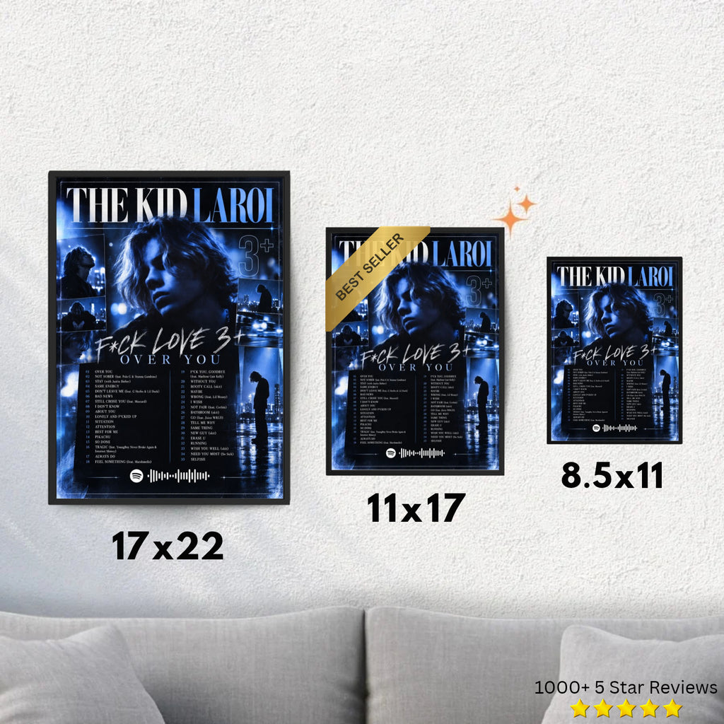 F*CK LOVE - The Kid LAROI Inspired Album Poster - USA