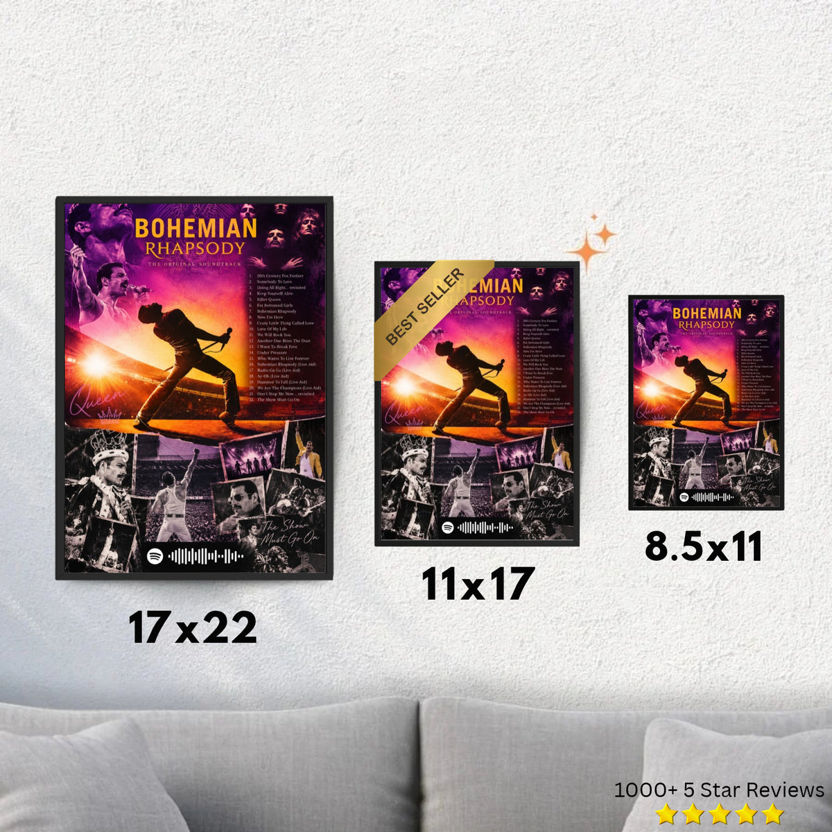 Bohemian Rhapsody - Queen Inspired Album Poster - USA