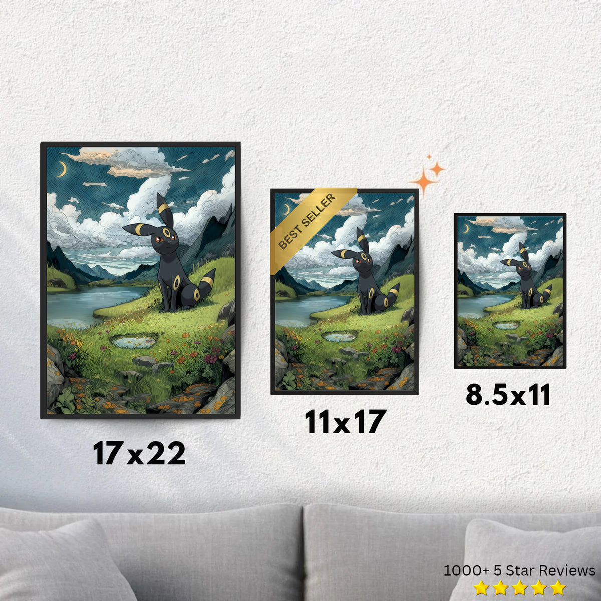 Umbreon - Pokemon Inspired Album Poster - USA