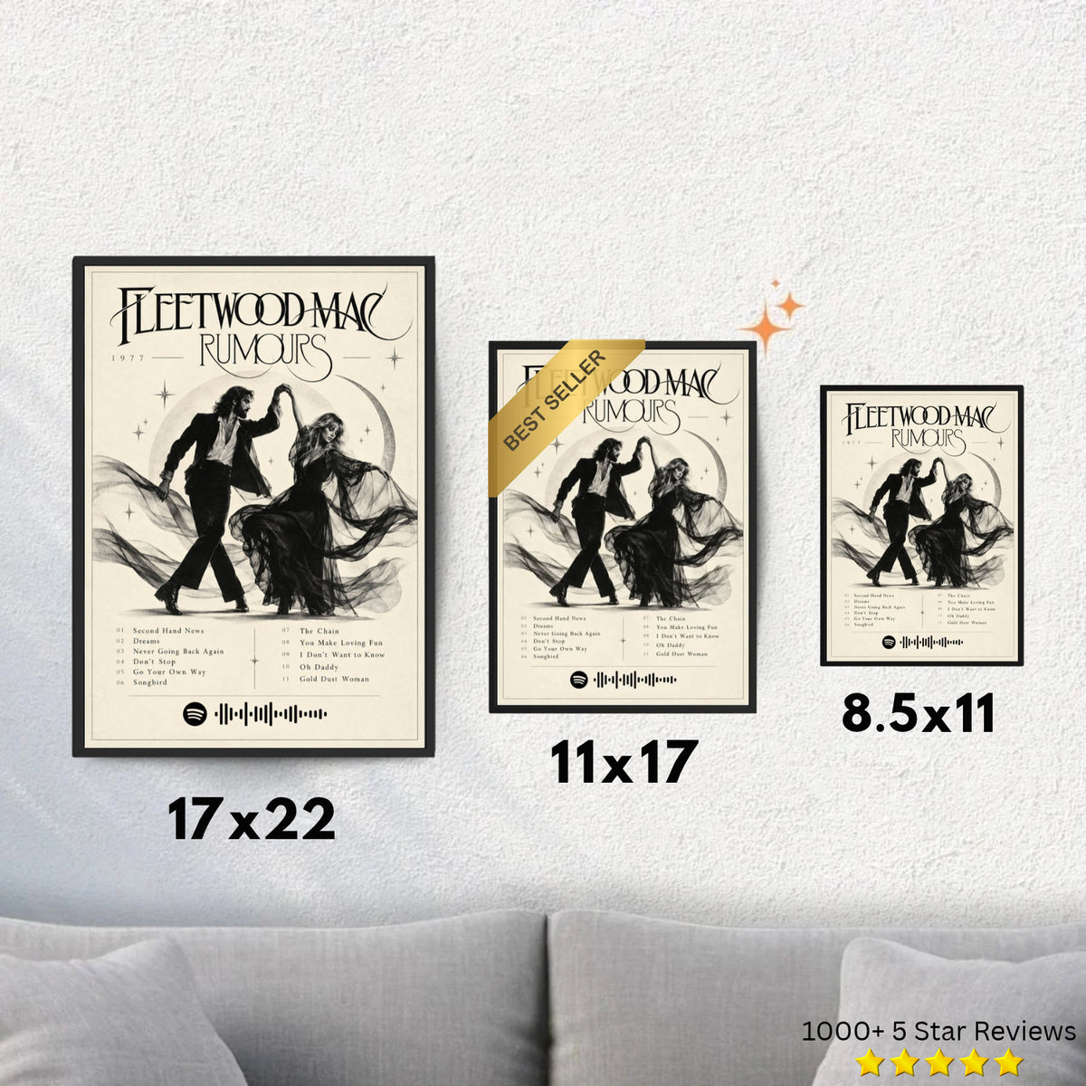 Rumours - Fleetwood Mac Inspired Album Poster - USA