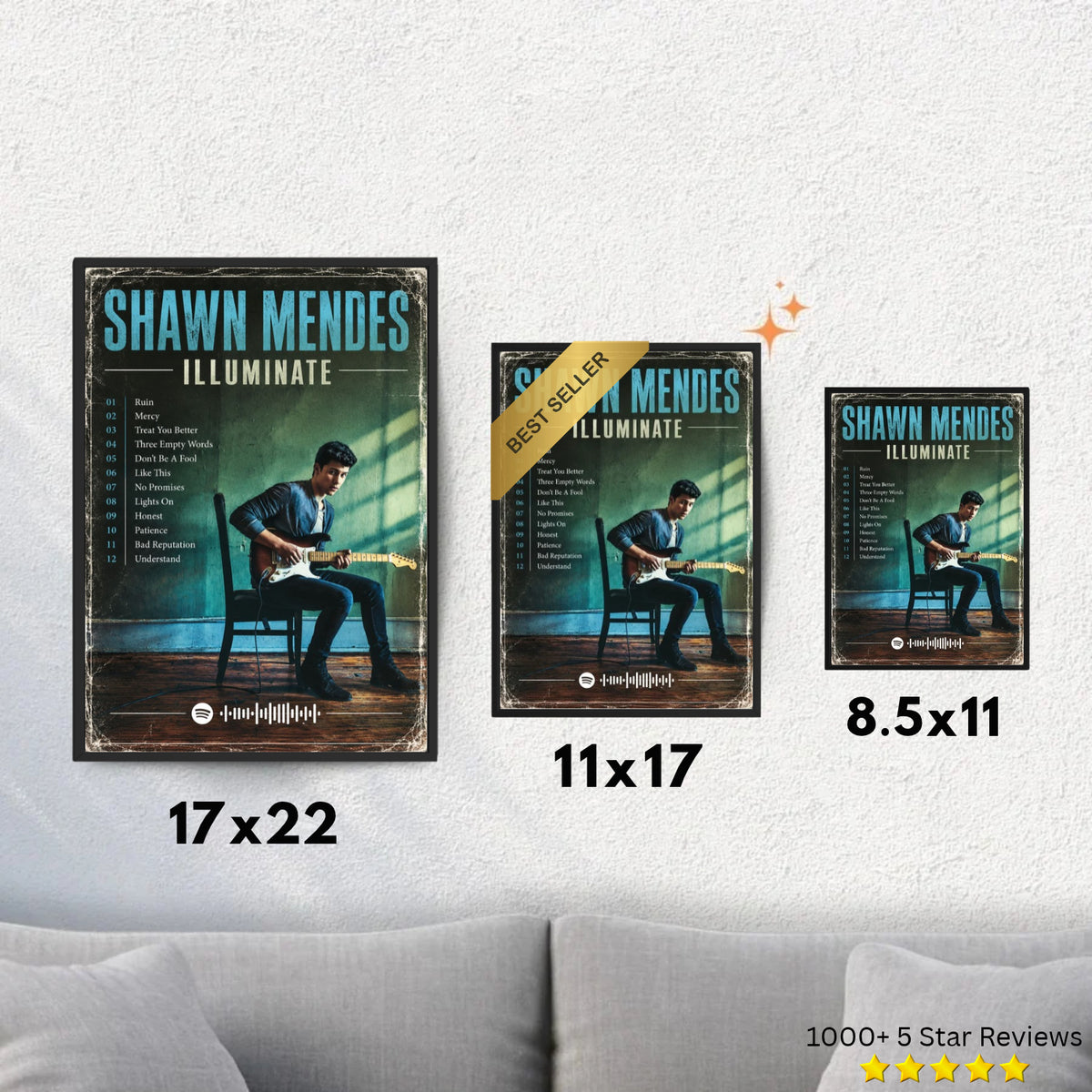 Illuminate - Shawn Mendes Inspired Album Poster - USA