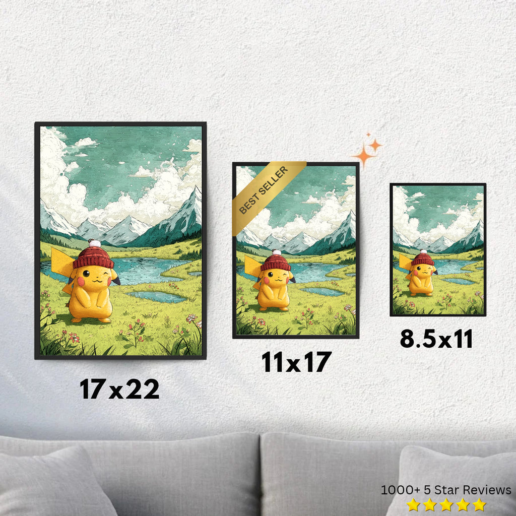 Pikachu - Pokemon Inspired Album Poster - USA