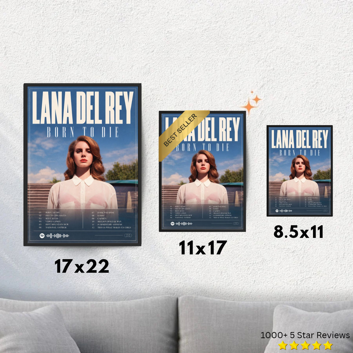 Born to Die - Lana Del Rey Inspired Album Poster - USA