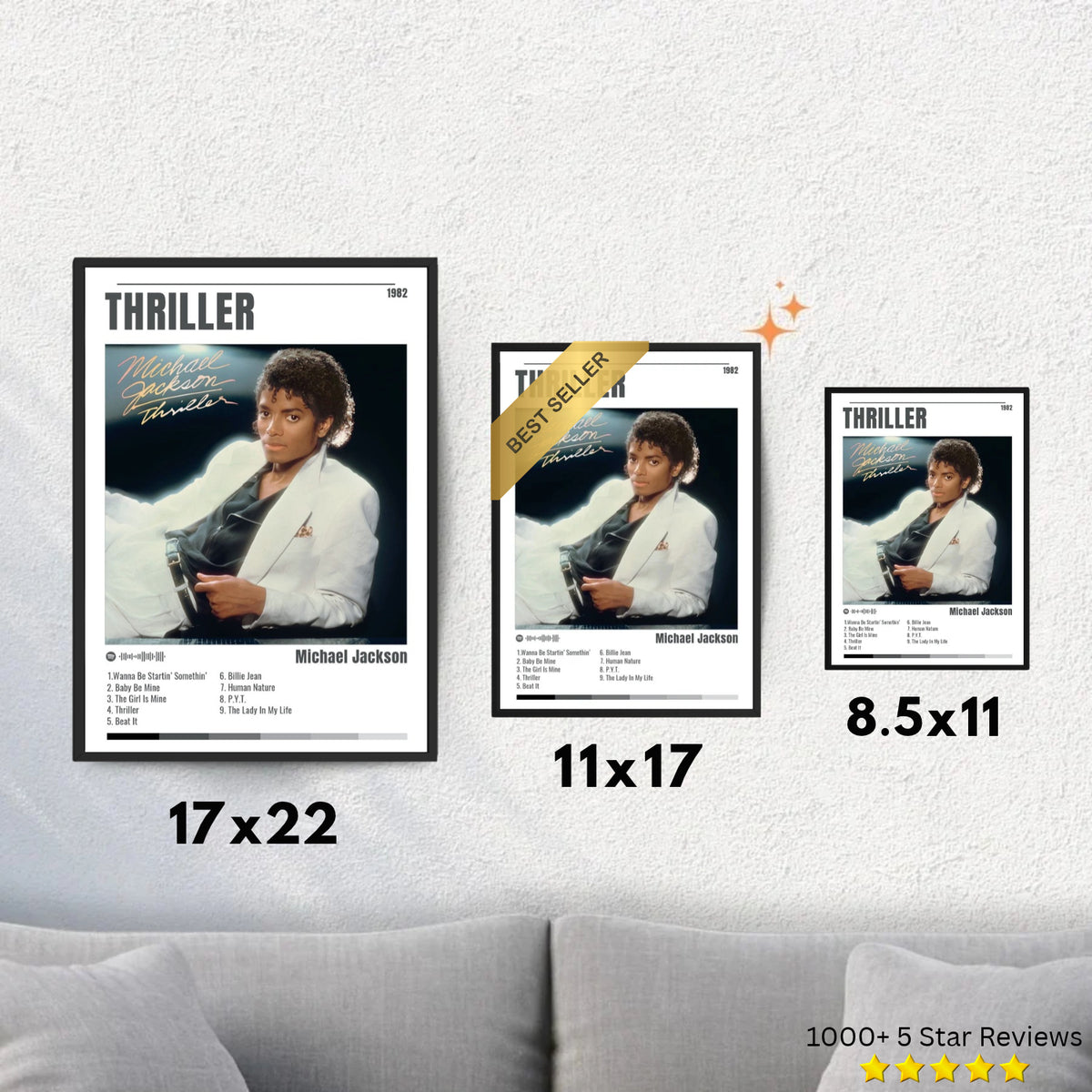 Thriller - Michael Jackson Inspired Album Poster - USA