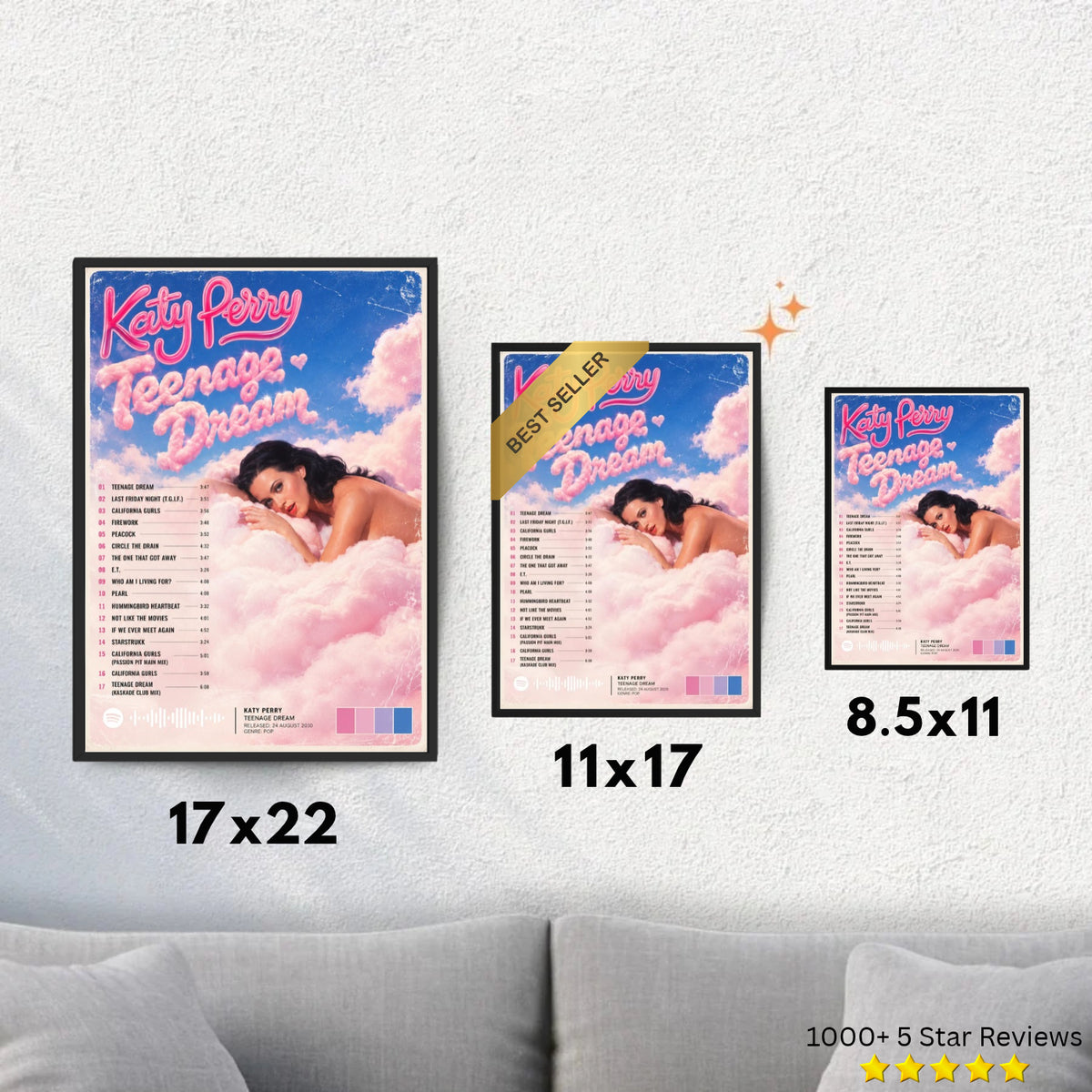 Teenage Dream - Katy Perry Inspired Album Poster - USA