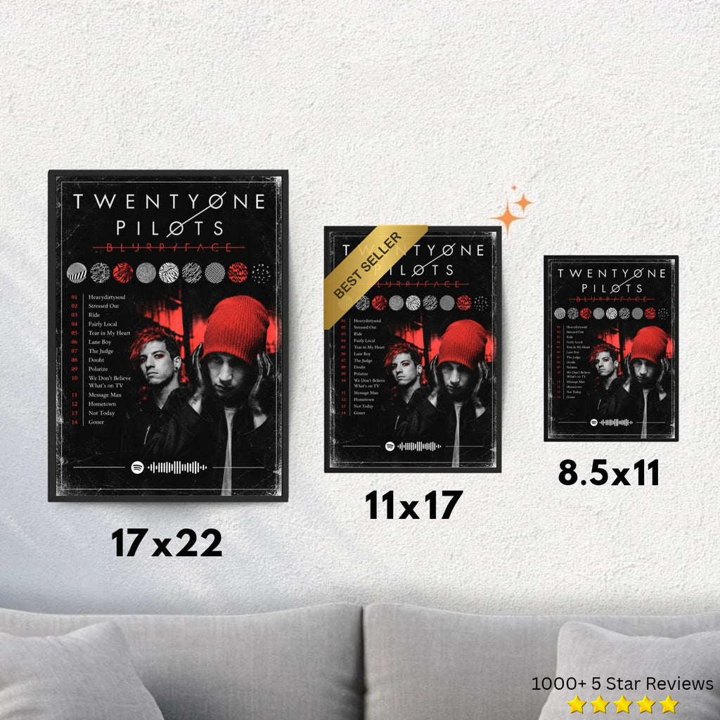 Blurryface - Twenty One Pilots Inspired Album Poster - USA
