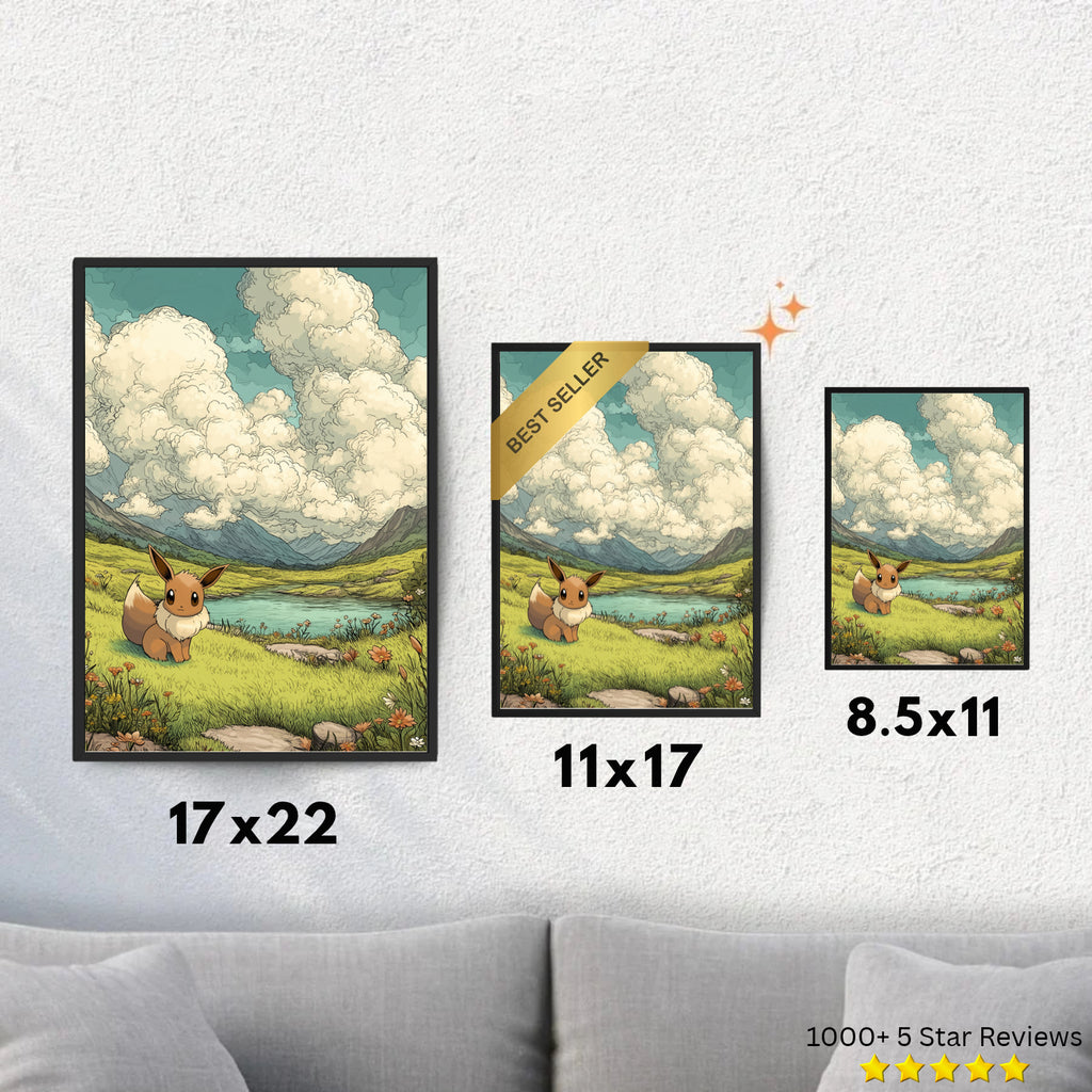 Eevee - Pokemon Inspired Album Poster - USA