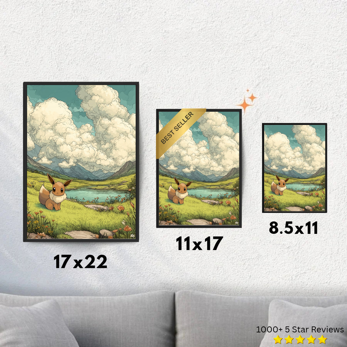 Eevee - Pokemon Inspired Album Poster - USA