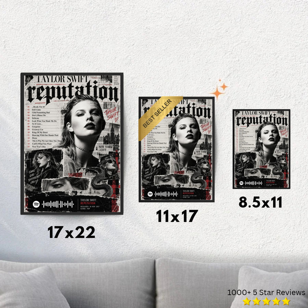 reputation - Taylor Swift Inspired Album Poster - USA