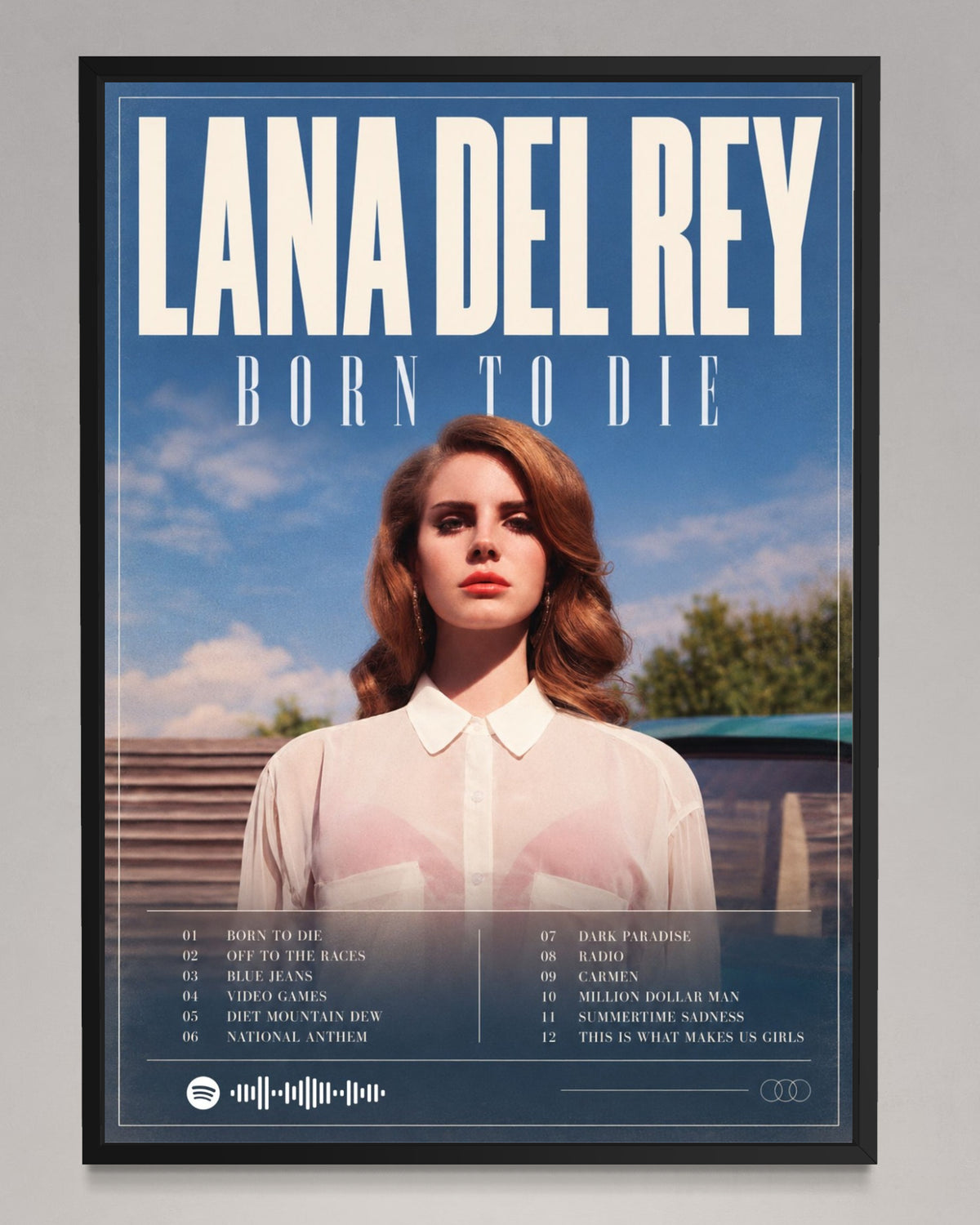 Born to Die - Lana Del Rey Inspired Album Poster