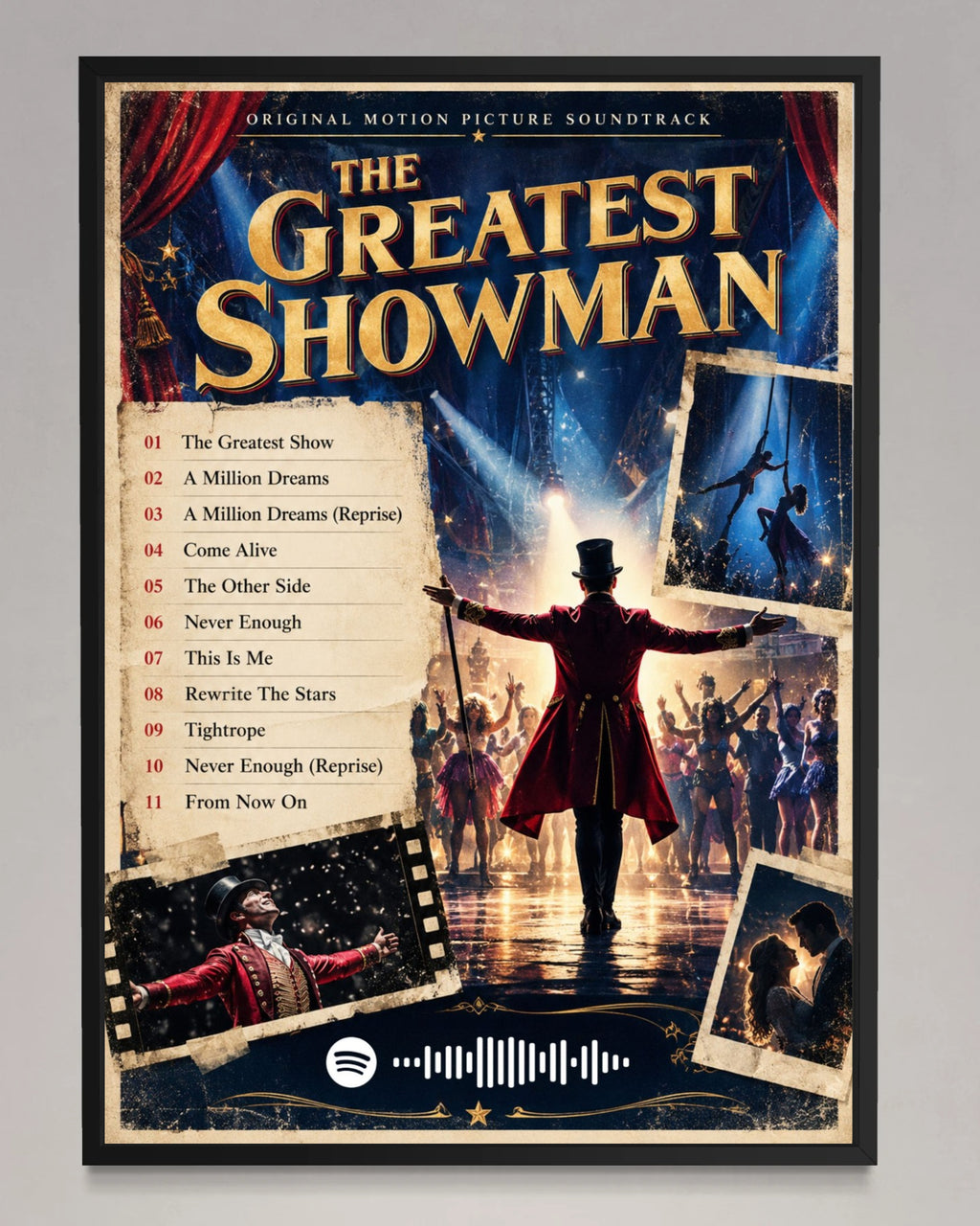 The Greatest Showman: Original Motion Picture Soundtrack - Inspired Album Poster - USA
