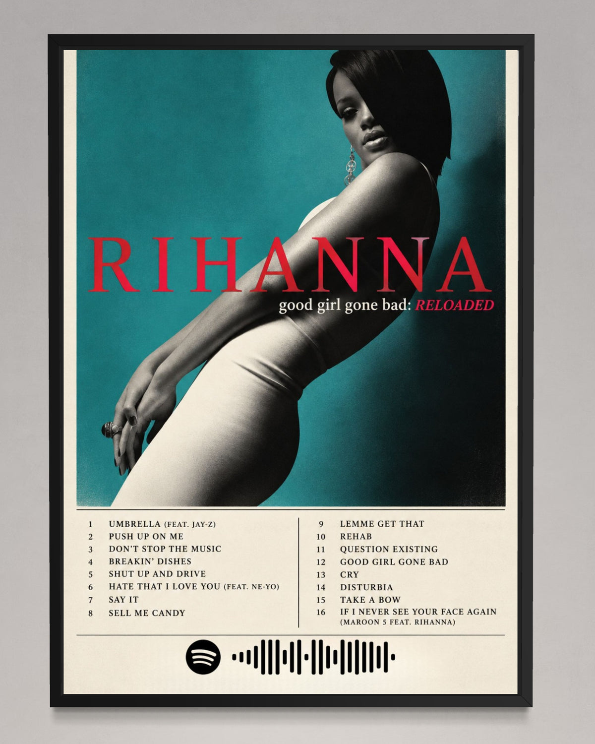 Good Girl Gone Bad - Rihanna Inspired Album Poster