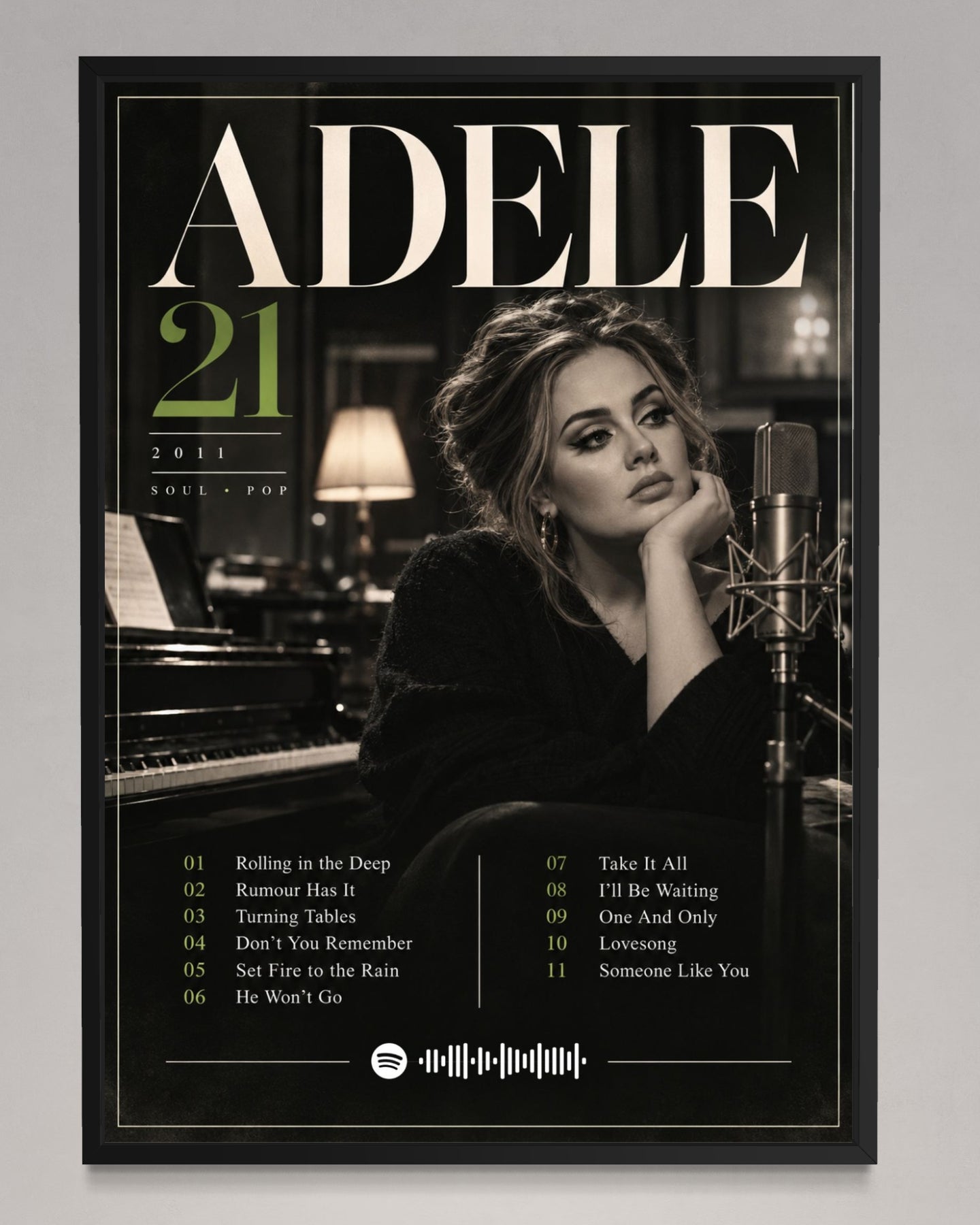 21 - Adele Inspired Album Poster – ClickCartel