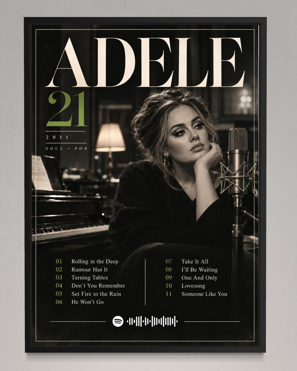 21 - Adele Inspired Album Poster