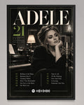 21 - Adele Inspired Album Poster - USA