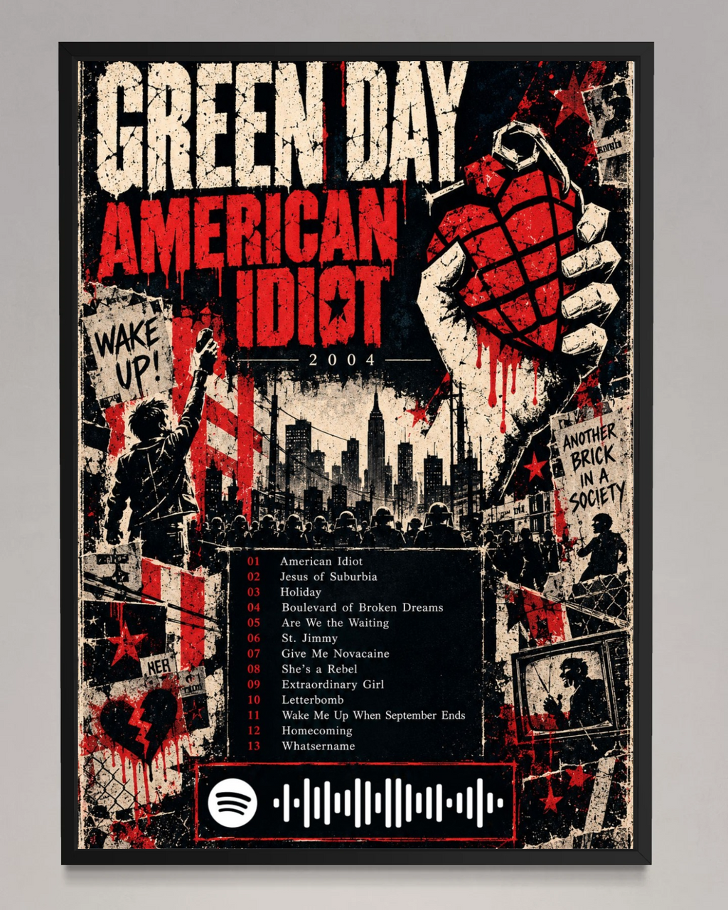 American Idiot - Green Day Inspired Album Poster