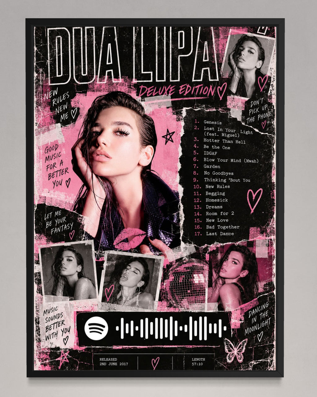 Future Nostalgia - Dua Lipa Inspired Album Poster