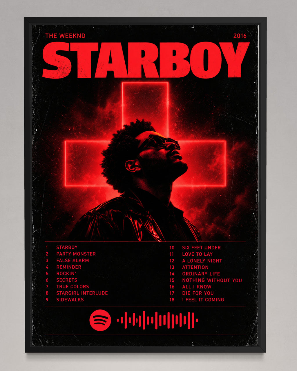 Starboy - The Weeknd Inspired Album Poster