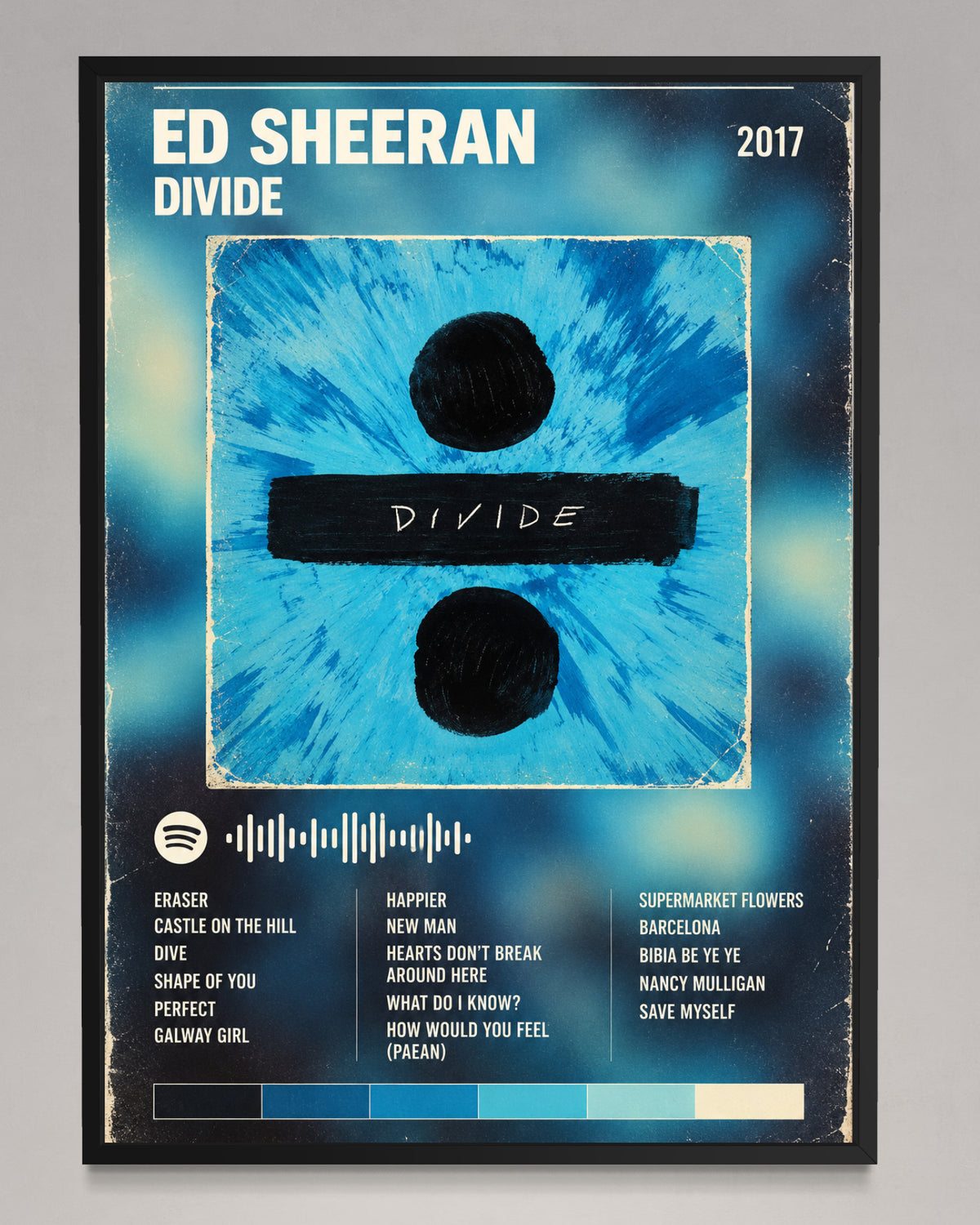 ÷ - Ed Sheeran Inspired Album Poster - USA