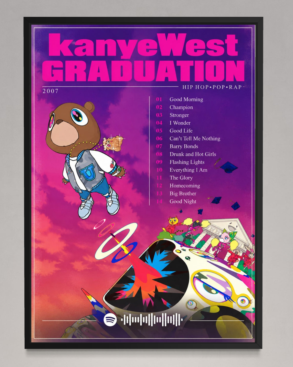 Graduation - Kanye West Inspired Album Poster