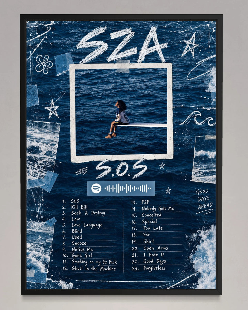 SOS - SZA Inspired Album Poster
